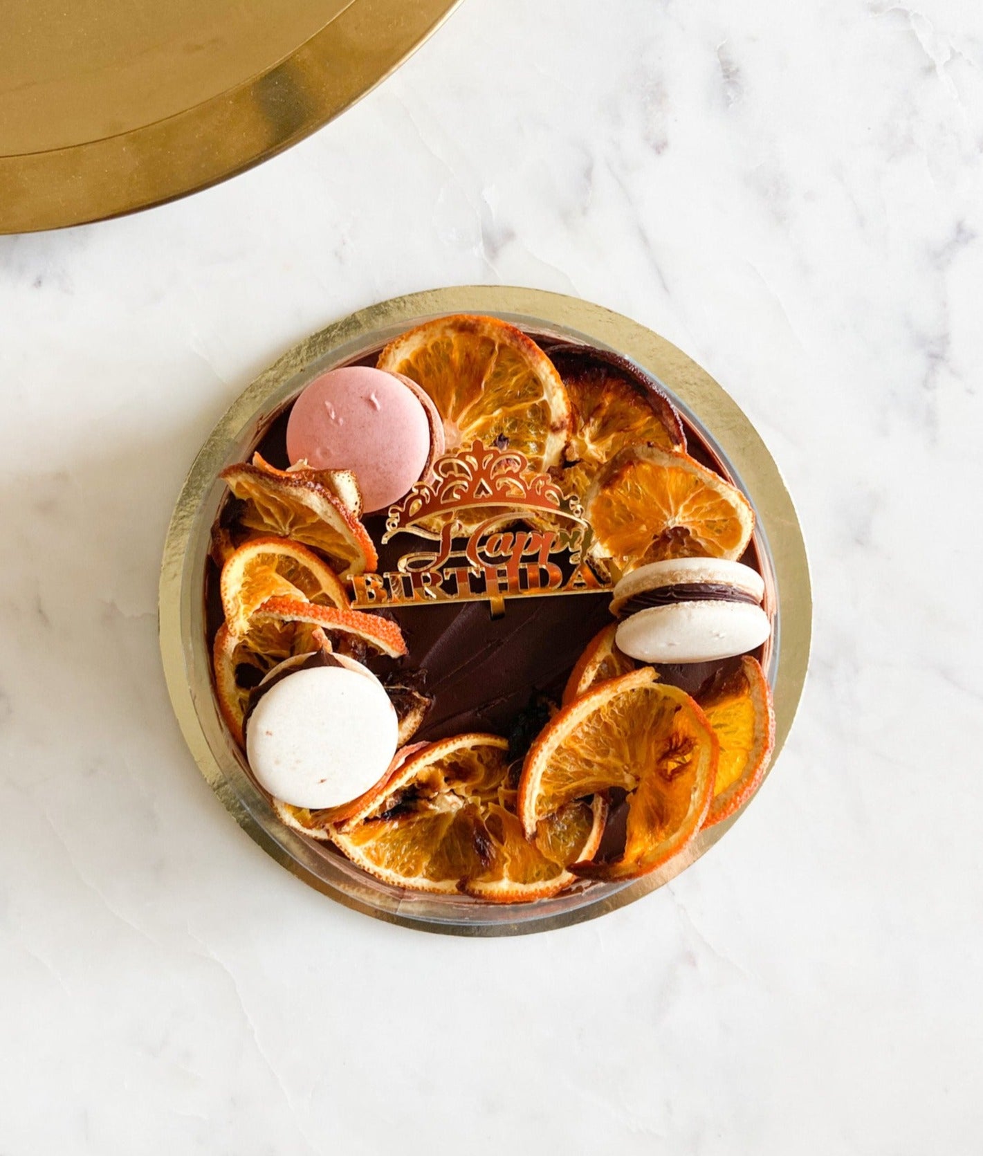 ORANGE CHOCOLATE GANACHE CAKE