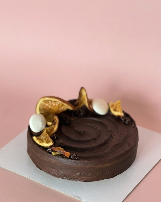 ORANGE CHOCOLATE GANACHE CAKE