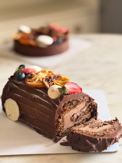 YULE LOG CAKE