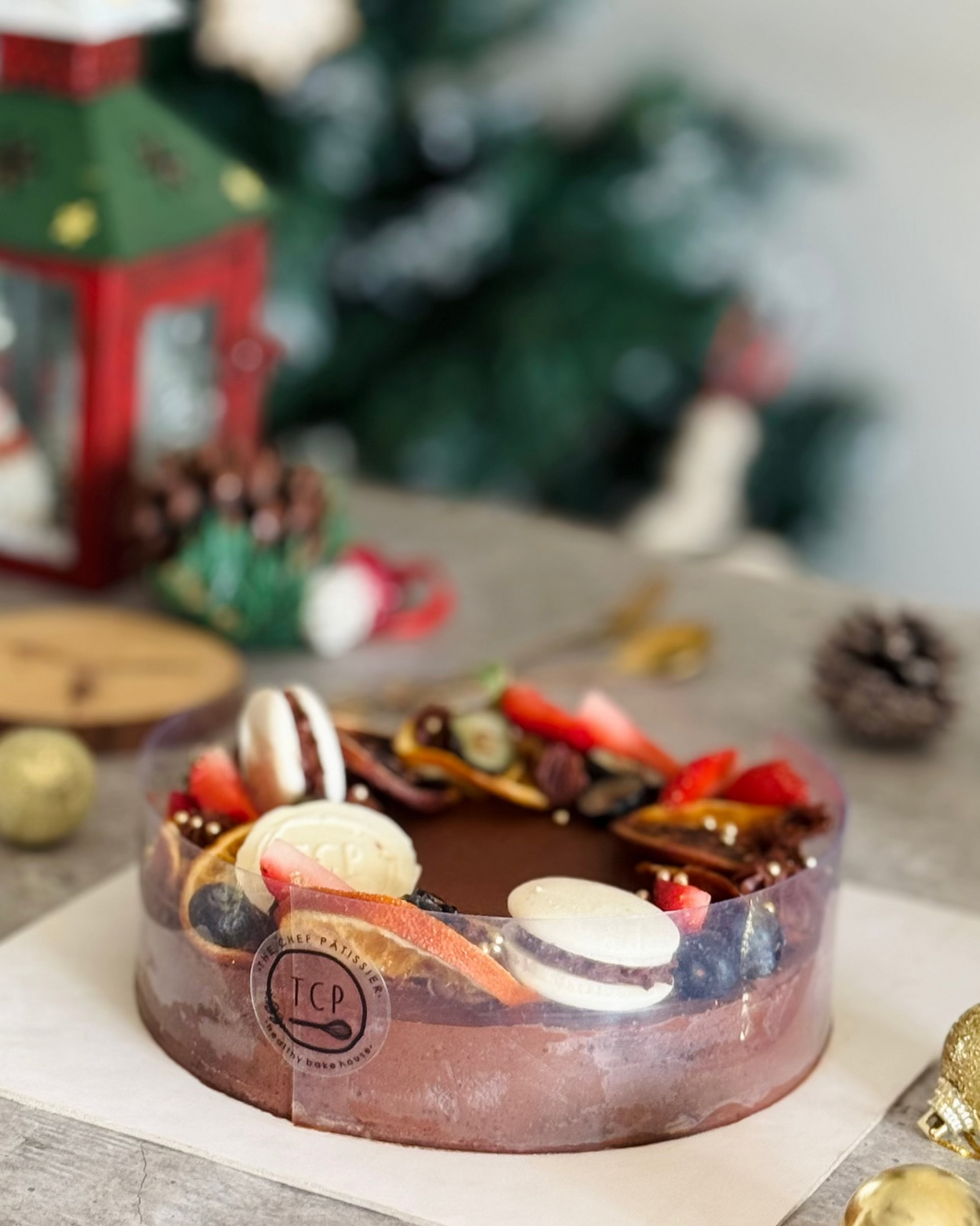 CHRISTMAS WREATH CAKE