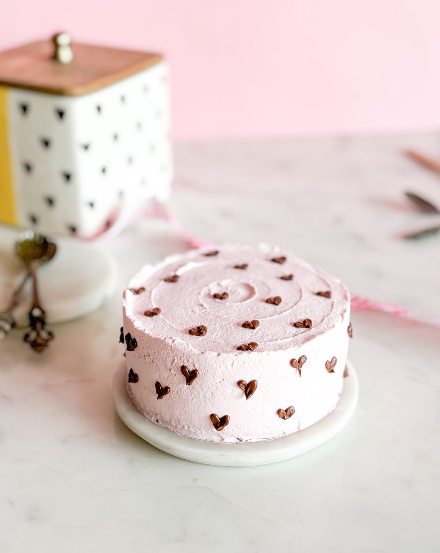 MINI HEARTS CAKE